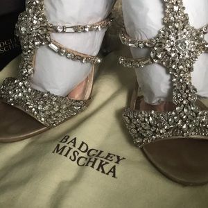 Badgley Mischka sparkly heels
